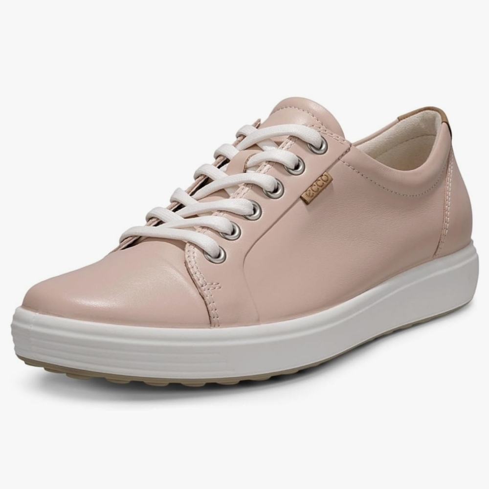 Ecco Soft sneaker lace up - Rose Dust/size 8-8.5